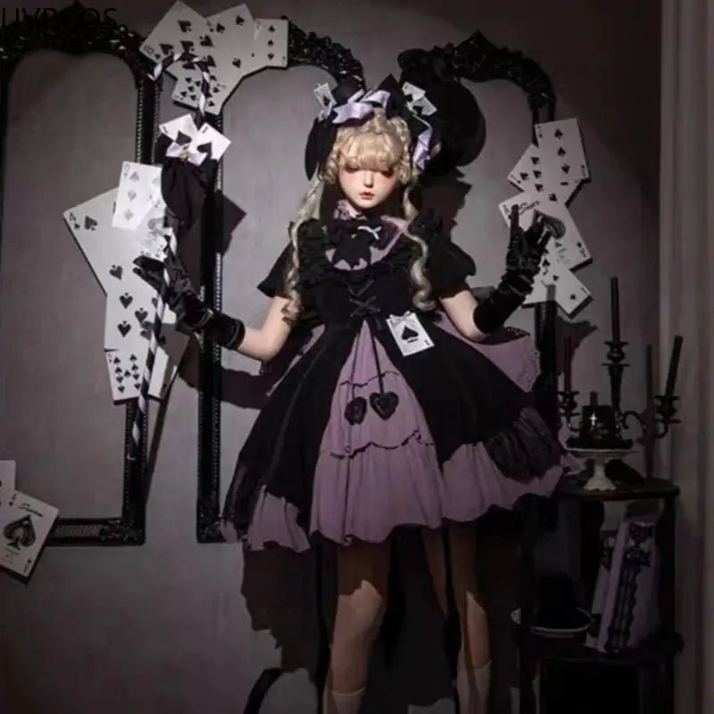 Purple Spade Lolita Dress for Enchanting Evening Looks - Cosparty