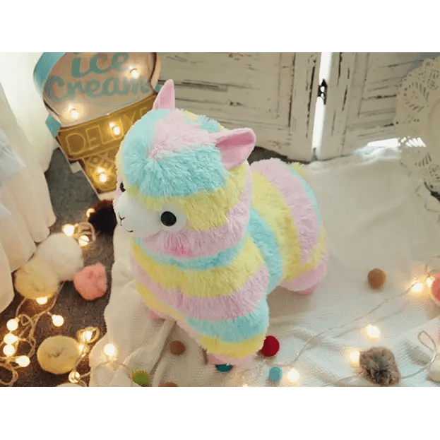 Rainbow Alpaca Plushies for Stress Relief and Adorable Comfort - Cosparty