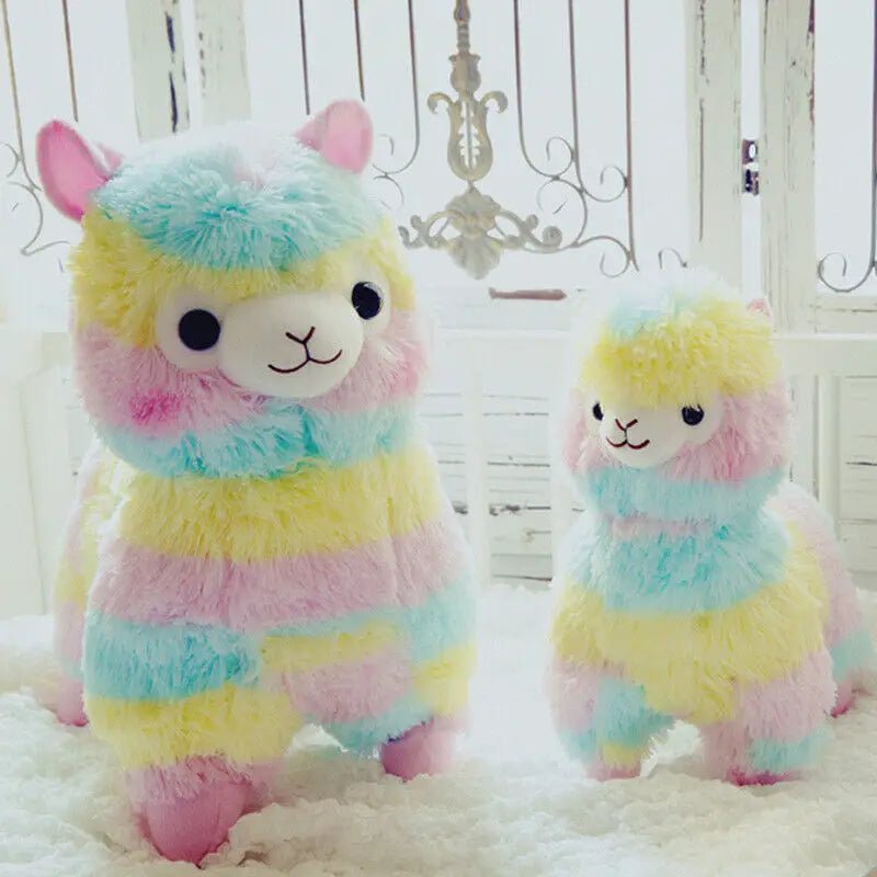 Rainbow Alpaca Plushies for Stress Relief and Adorable Comfort - Cosparty
