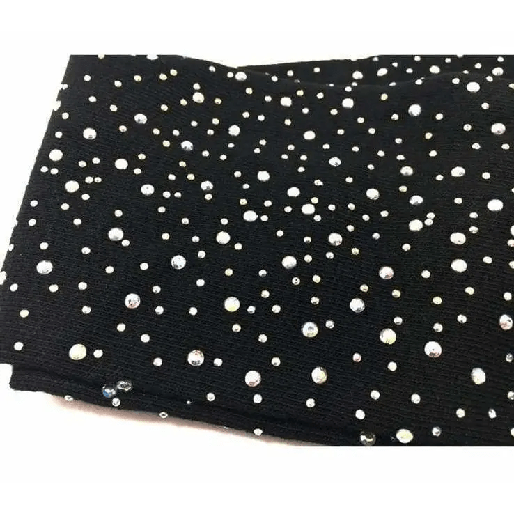 Rainbow Thigh High Glitter Socks with Rhinestones - Cosparty