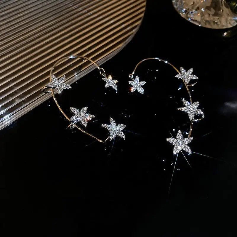 Rhinestone Butterfly Ear Cuffs for Kawaii Jewelry Collection - Cosparty