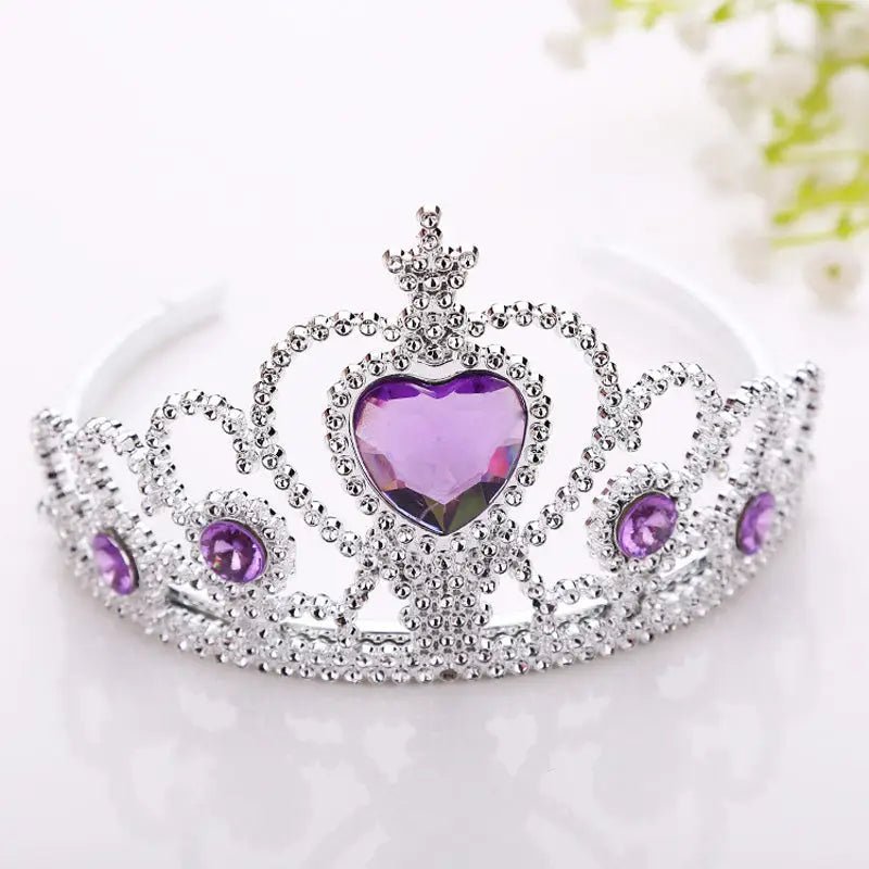 Rhinestone Embellished Gemstone Princess Tiara - Cosparty