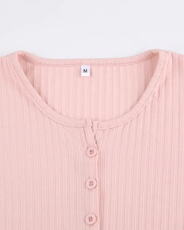 Ribbed Knit Cardigan Top for Angelcore and Fairycore Styles - shirt