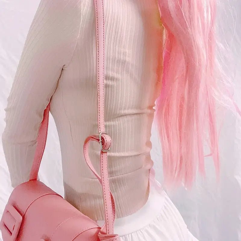 Ribbed Knit Cardigan Top for Angelcore and Fairycore Styles - Cosparty