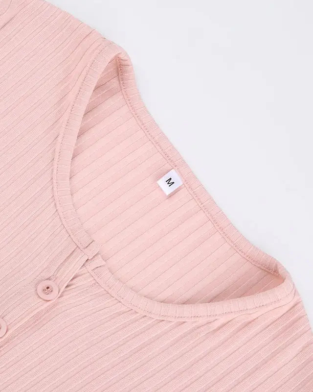 Ribbed Knit Cardigan Top for Angelcore and Fairycore Styles - Cosparty