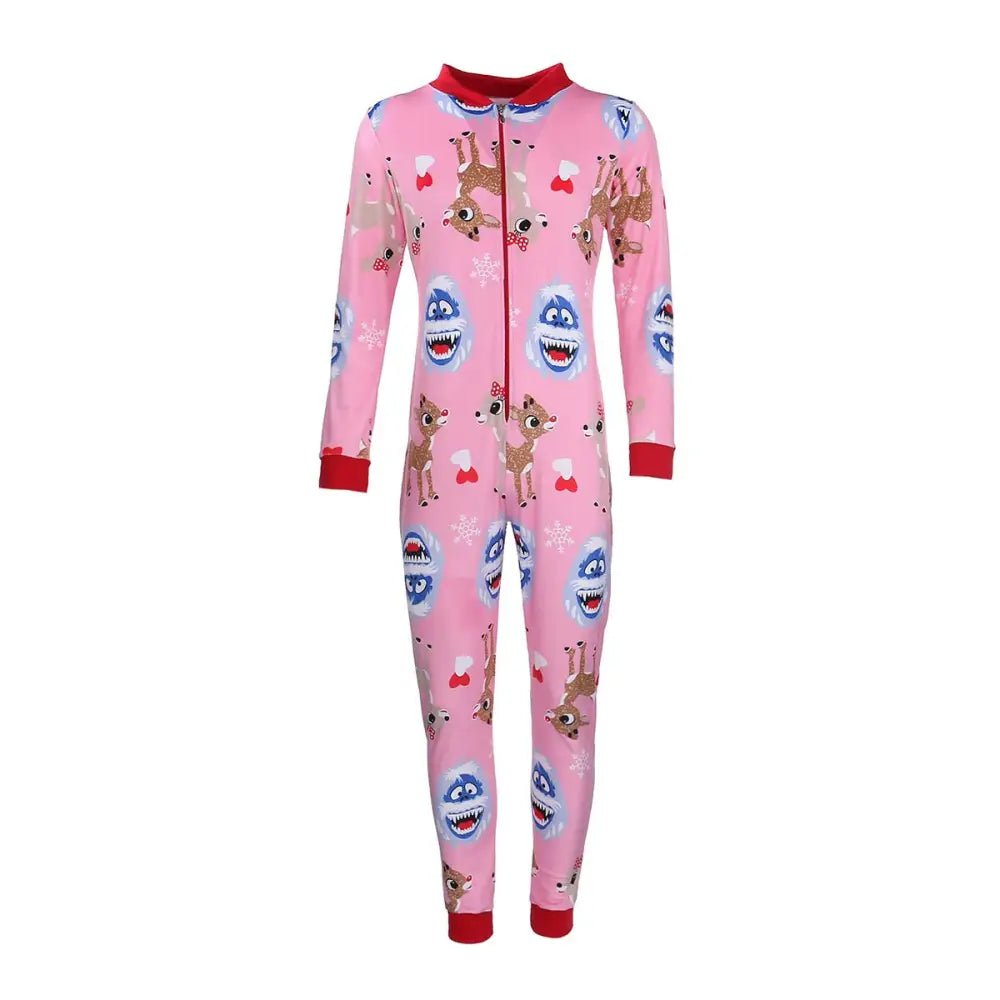 Rudolph - Inspired Fuzzy Long Sleeve Sleepwear for Winter Comfort - Cosparty