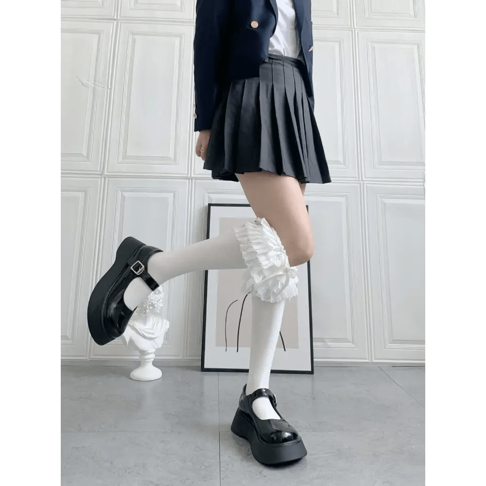 Ruffled Knee Socks for a Cute Kawaii and Fairycore Look - Cosparty