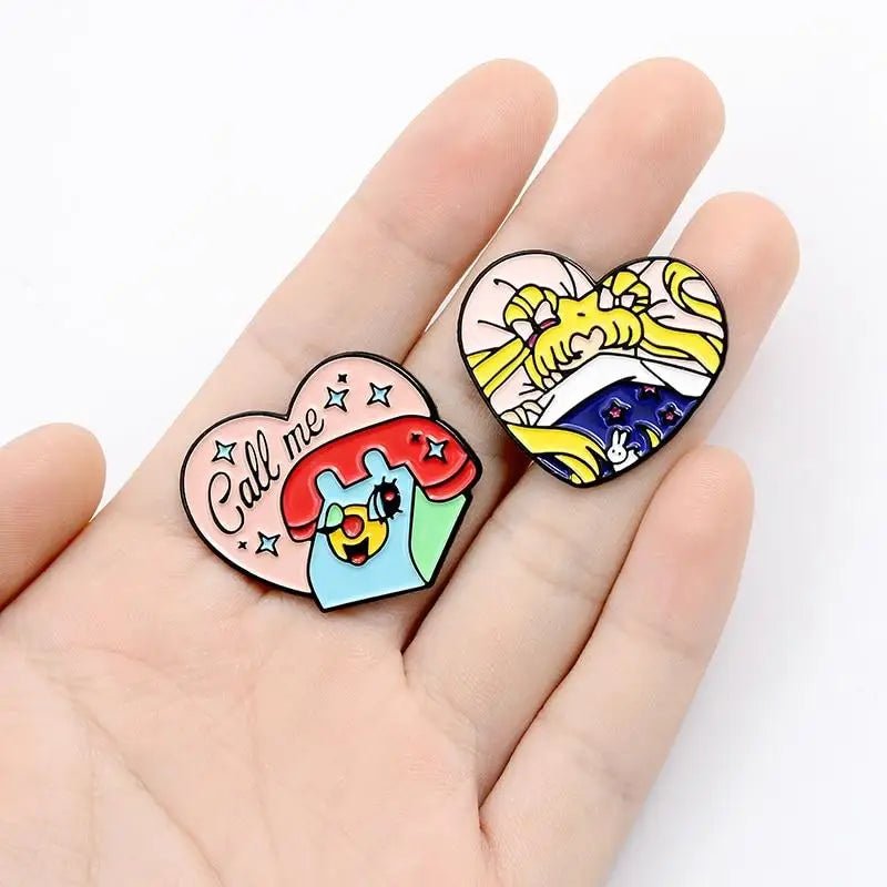 Sailor Moon Inspired Enamel Pin for Magical Girl Ageplay Wardrobe - Cosparty