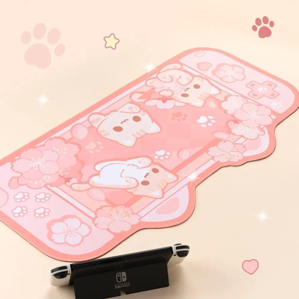 Sakura Neko Gaming Mouse Pad for Stylish and Fun Gaming Sessions - Cosparty