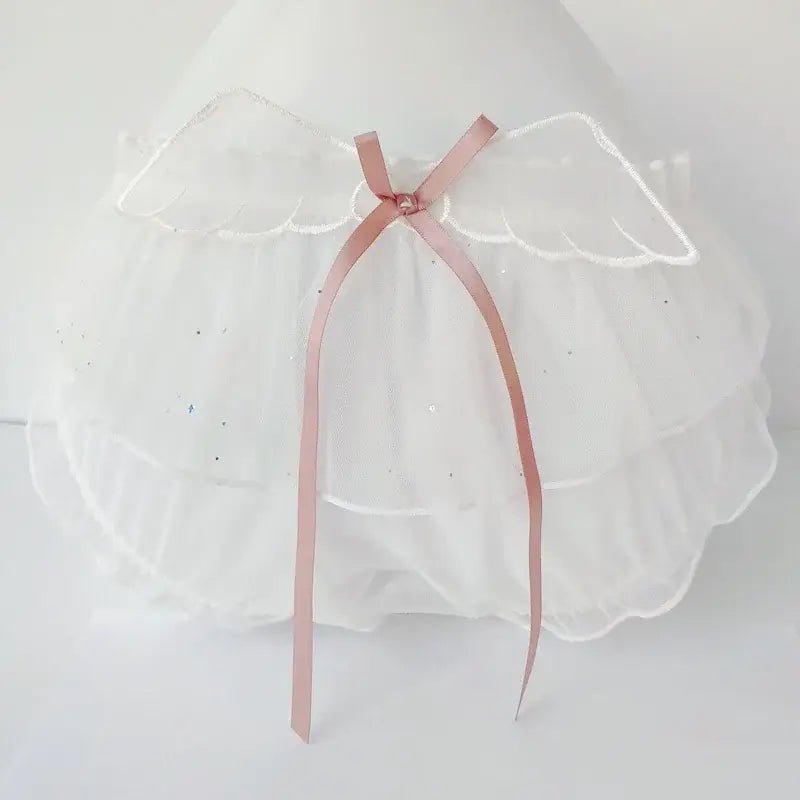 Sakura Wing Panties with Sheer Chiffon and Satin Ribbons - Cosparty