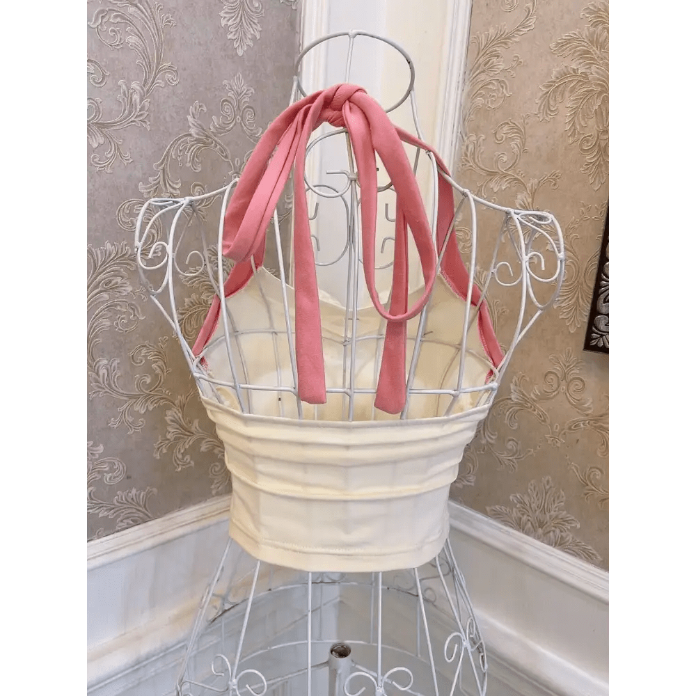 Serendipity Kitten Tank in Pale Yellow for Retro Fashionistas - Cosparty