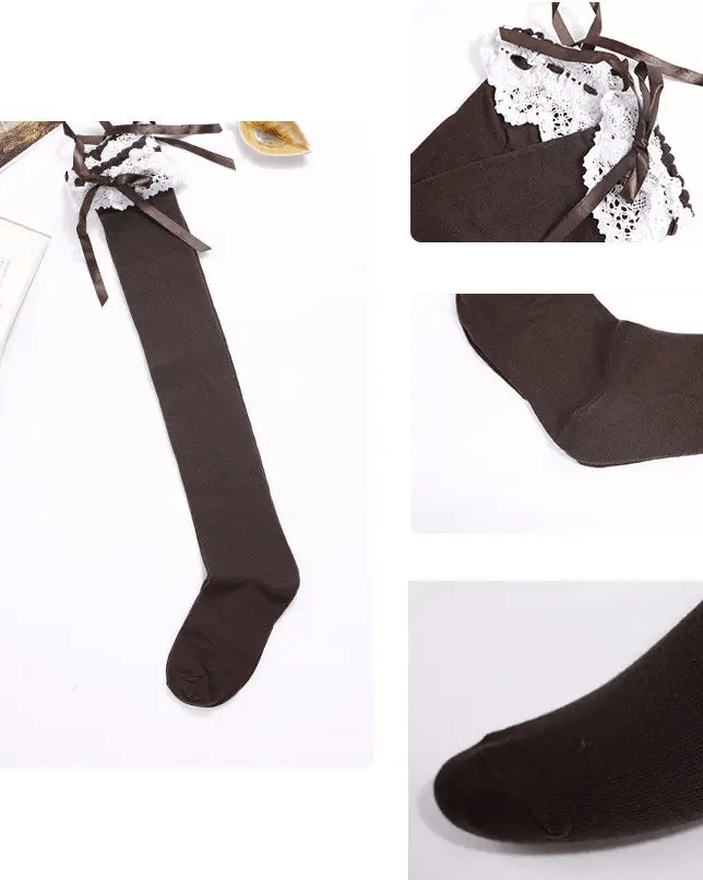 Sexy Thigh High Stockings Inspired by Lolita and Victorian Fashion - Cosparty