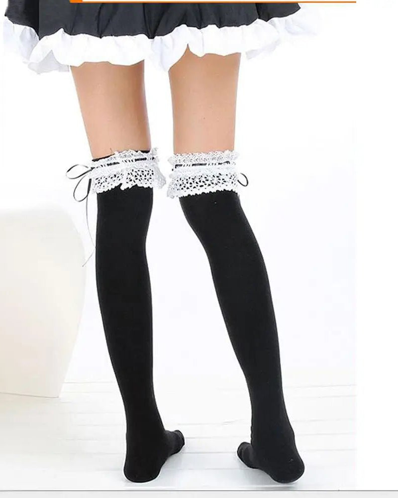 Sexy Thigh High Stockings Inspired by Lolita and Victorian Fashion - Cosparty