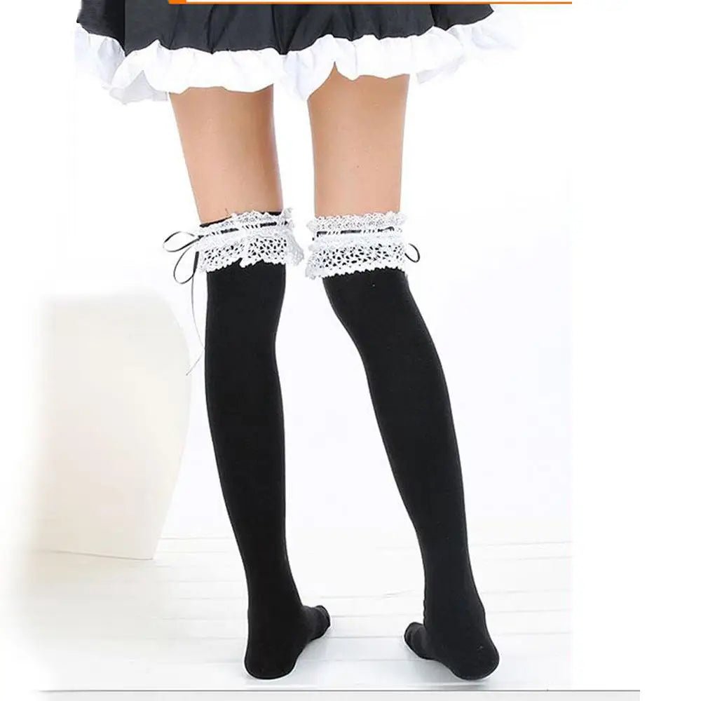 Sexy Thigh High Stockings Inspired by Lolita and Victorian Fashion - Cosparty