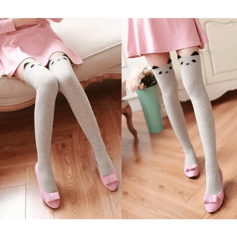 Soft Cotton Animal Thigh Highs for Littles Size XS - XL - Cosparty