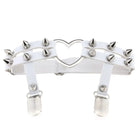 Spiky Garter Belt with Punk Rock Style and Metal Heart - Cosparty