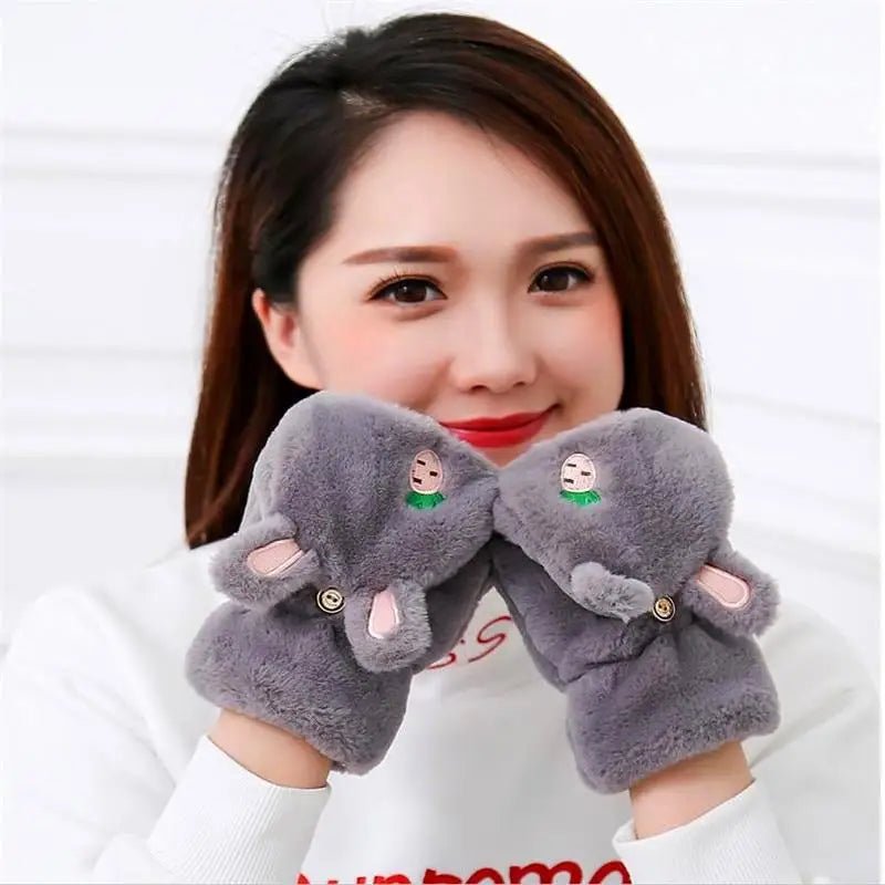 Strawberry Bunny Plush Mittens in New Condition Org In Stock - Cosparty