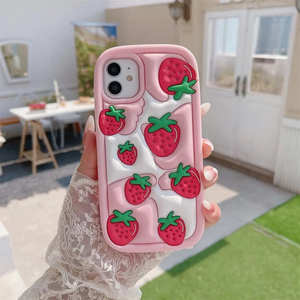 Strawberry Cream iPhone Case for a Cute and Irresistible Look - Cosparty