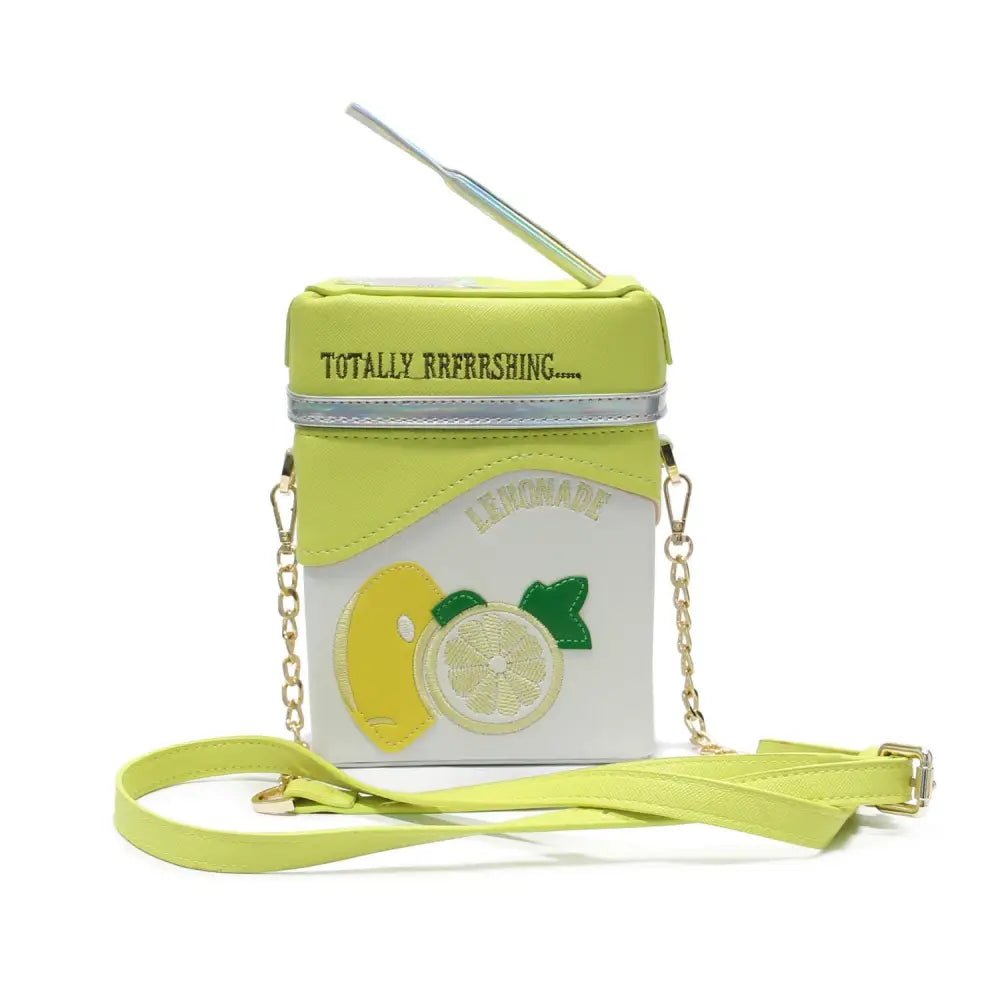 Strawberry Milk Purse with Gold Hardware and Hand Embroidery - Cosparty