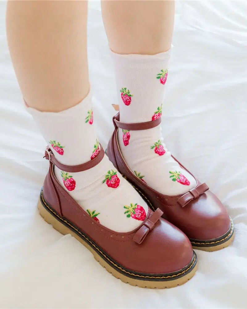 Strawberry Milk Socks Inspired by Harajuku Fashion - Cosparty