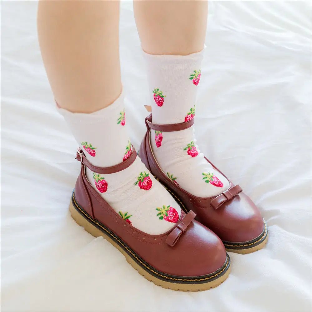 Strawberry Milk Socks Inspired by Harajuku Fashion - Cosparty