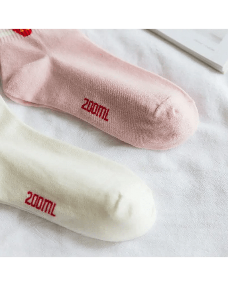 Strawberry Milk Socks Inspired by Harajuku Fashion - Cosparty