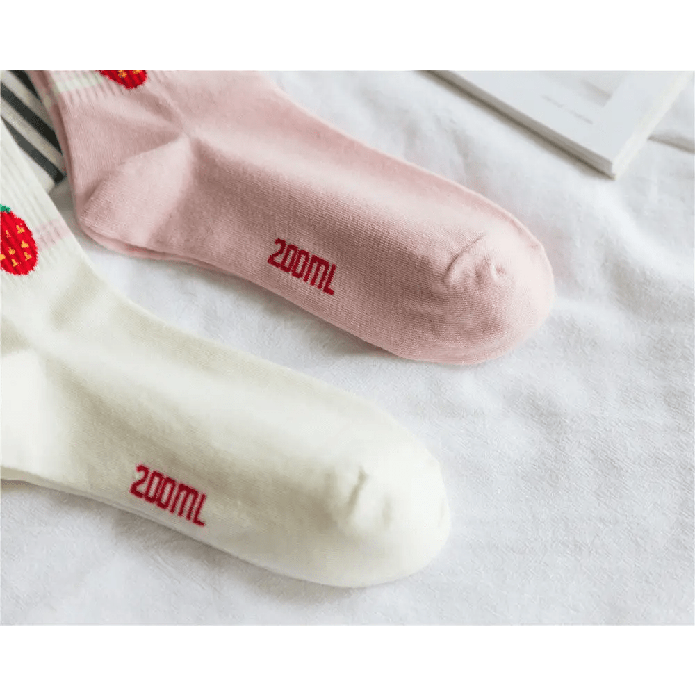 Strawberry Milk Socks Inspired by Harajuku Fashion - Cosparty