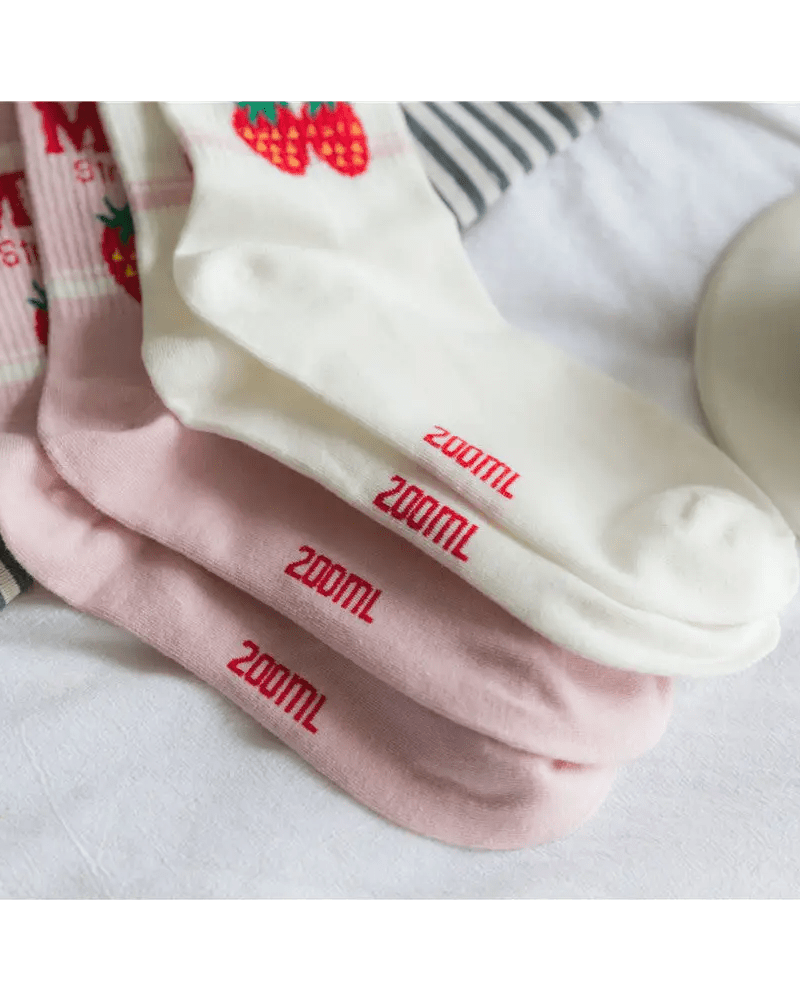 Strawberry Milk Socks Inspired by Harajuku Fashion - Cosparty