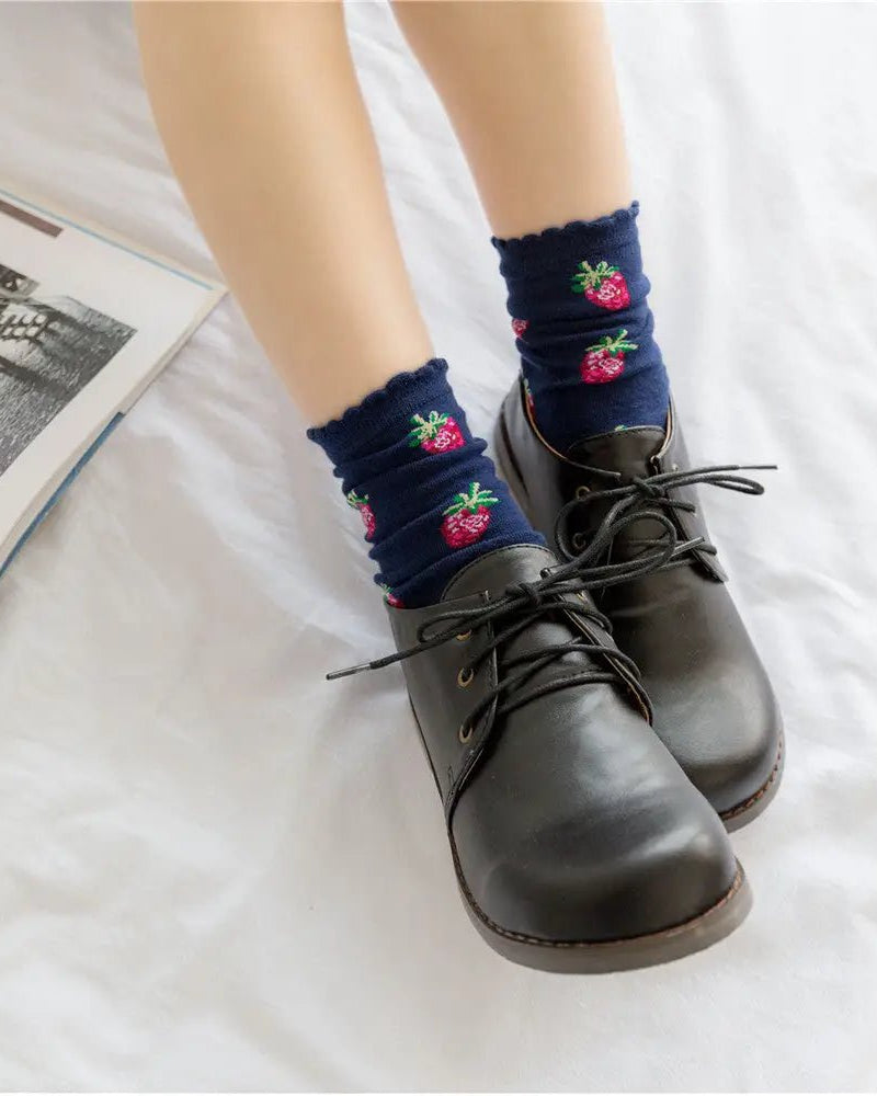 Strawberry Milk Socks Inspired by Harajuku Fashion - Cosparty