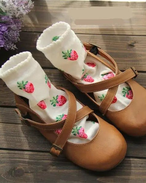 Strawberry Milk Socks Inspired by Harajuku Fashion - Cosparty