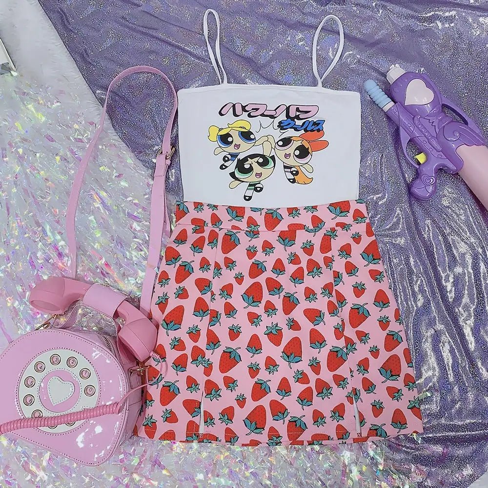 Strawberry Print Pencil Skirt for a Fun, Stylish Look - Cosparty