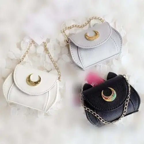 Stunning White Magical Girl Handbag with Cat Print Interior - Cosparty