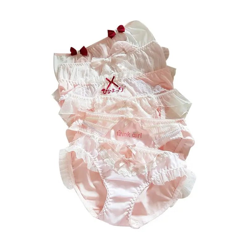 Stylish Pink Satin Panties in Beautiful Patterns - Cosparty