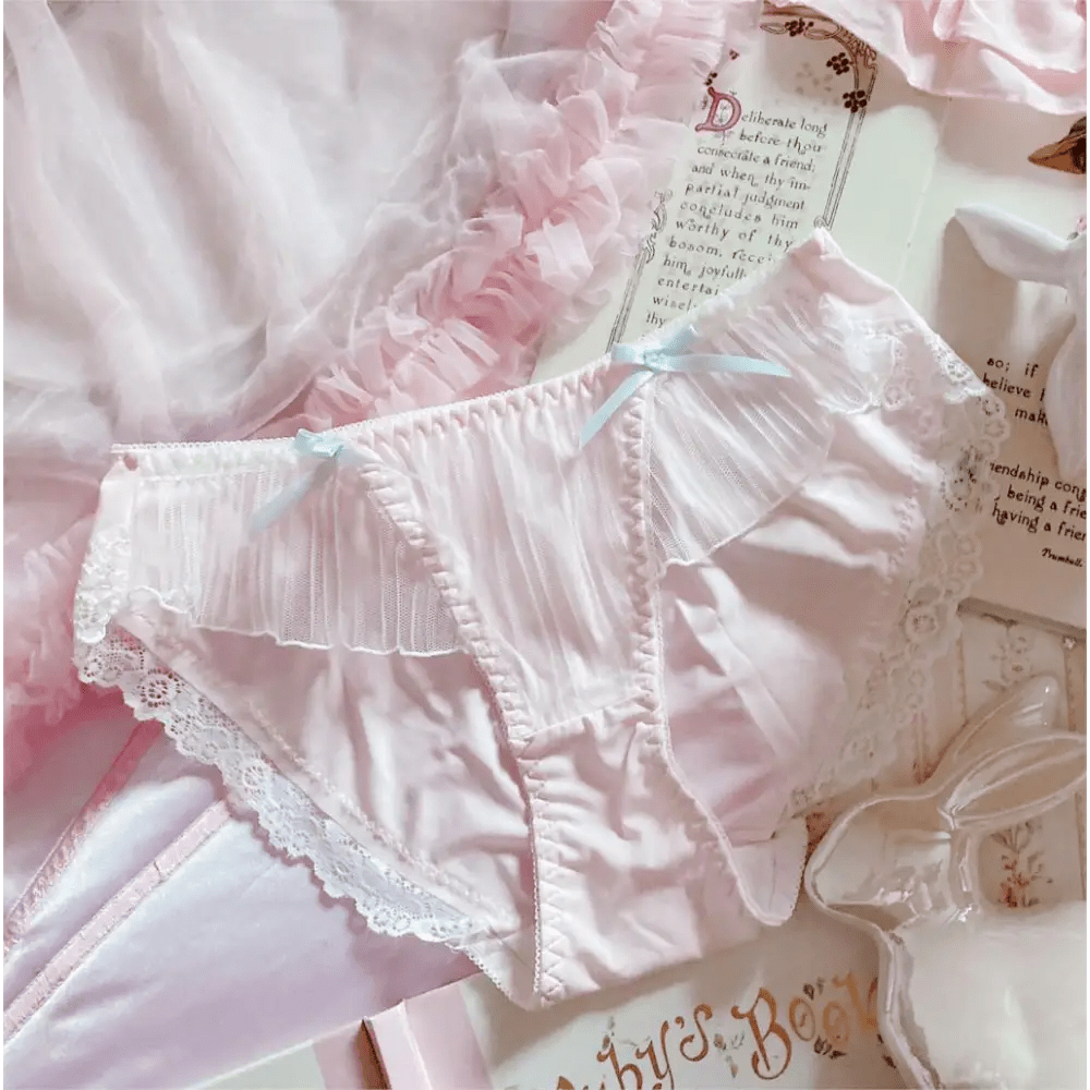 Stylish Pink Satin Panties in Beautiful Patterns - Cosparty