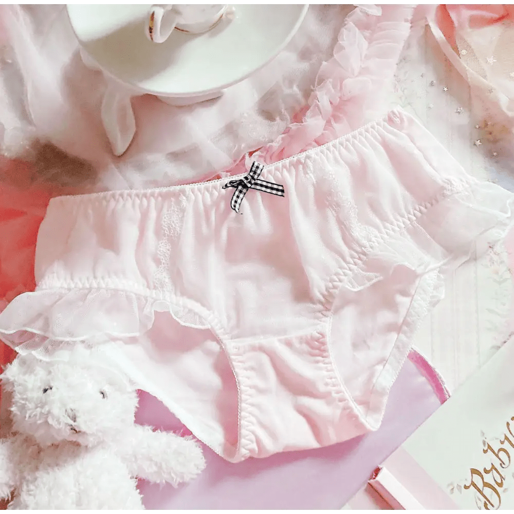 Stylish Pink Satin Panties in Beautiful Patterns - Cosparty