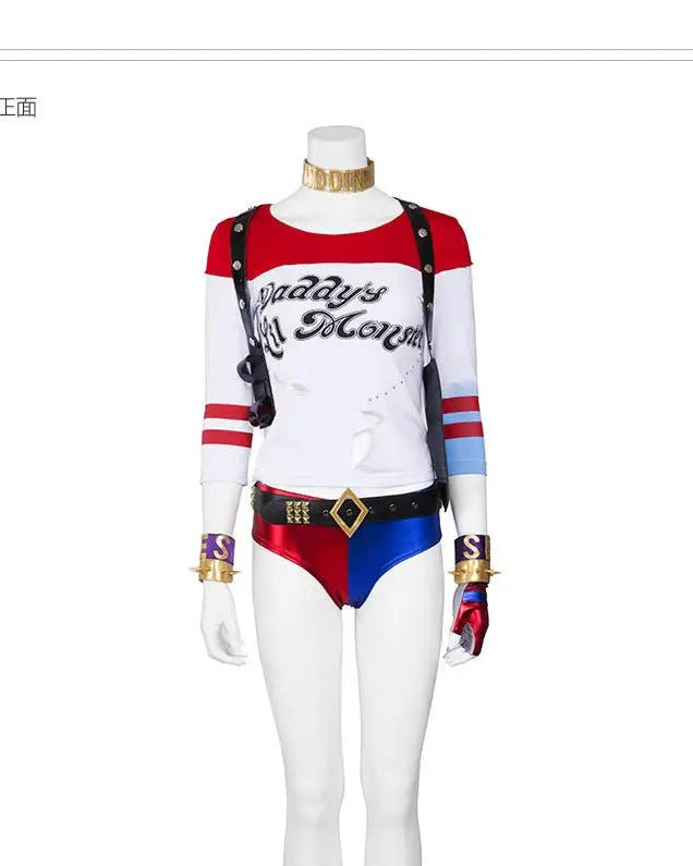 Suicide Squad 2016 Harley Quinn Cosplay Costume - Cosparty