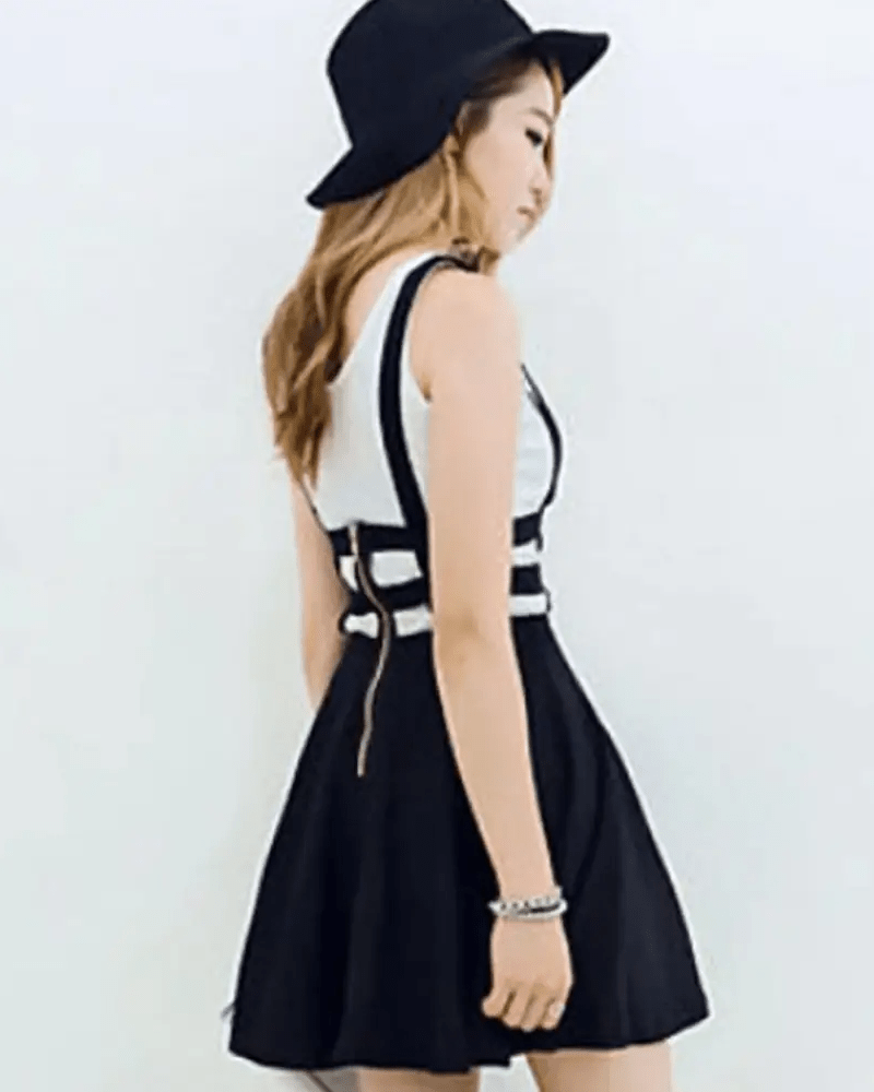 Suspender Style Hollow Cut - Out Dress for Effortless Charm - Cosparty