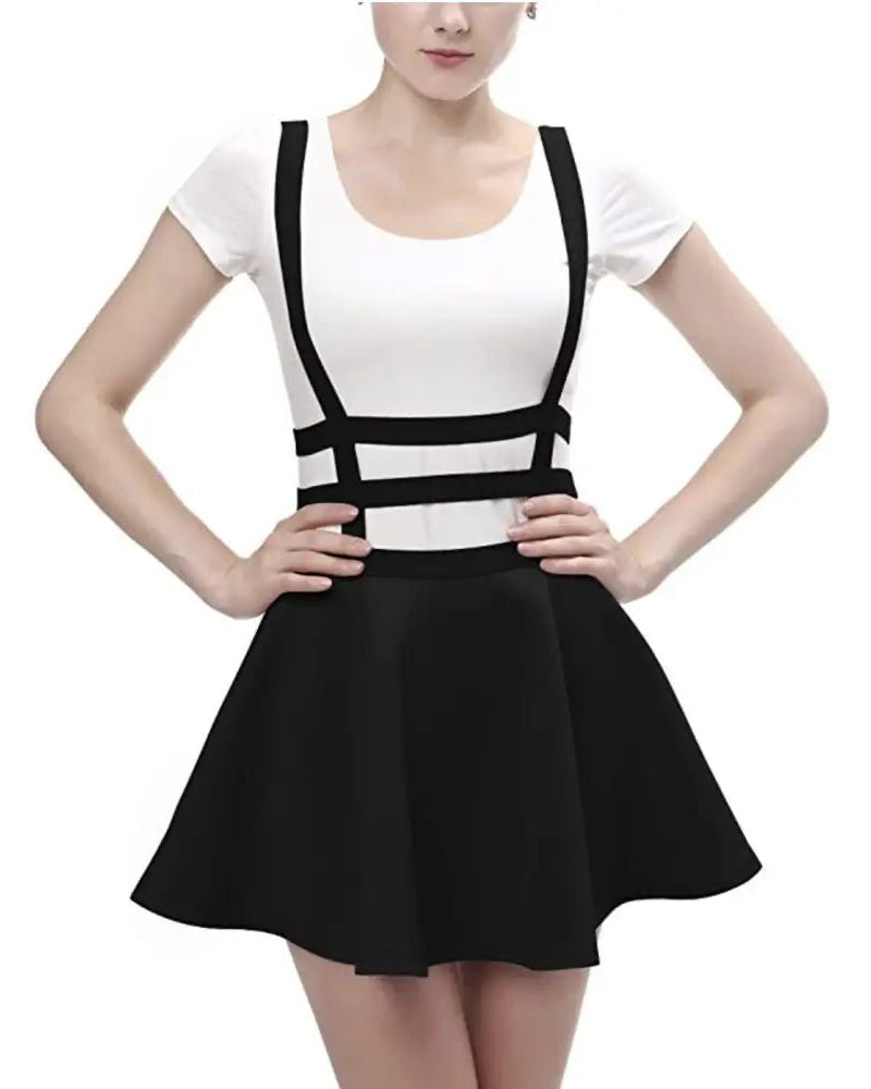 Suspender Style Hollow Cut - Out Dress for Effortless Charm - Cosparty