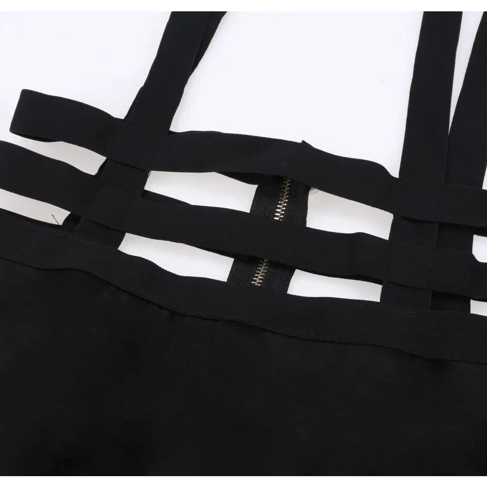 Suspender Style Hollow Cut - Out Dress for Effortless Charm - Cosparty