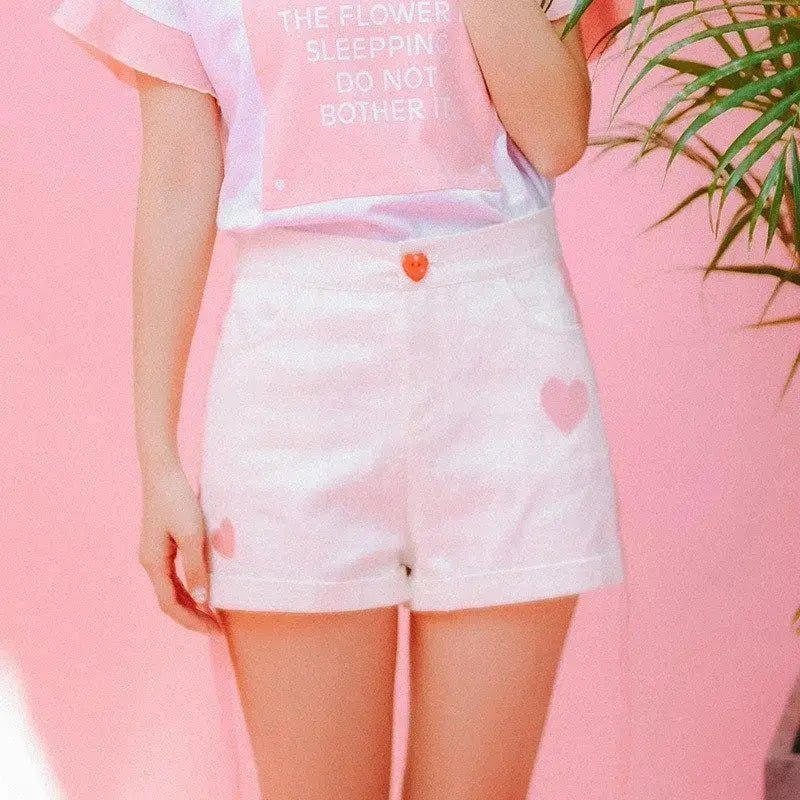Sweet Heart Shorts for Summer Lounging - Cosparty