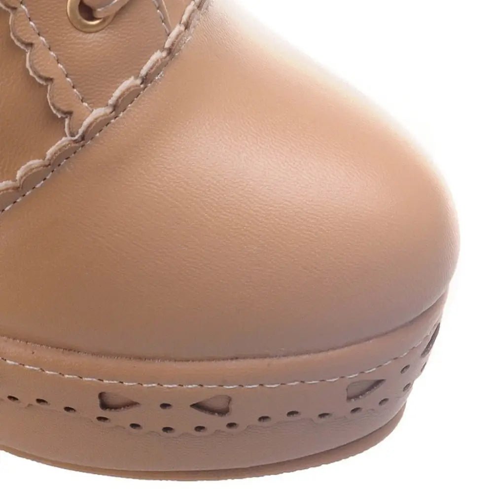 Sweet Lolita Booties with Ruffled Trim and Comfortable Design - Cosparty