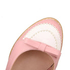 Sweet Lolita Heels with Lace Trim and Bow Details - Cosparty