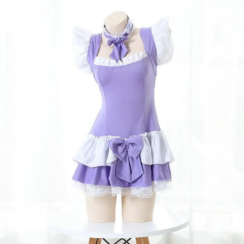 Sweet Pink Princess Dress with Bows and Ruffles - Cosparty