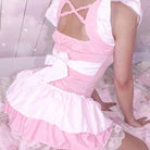 Sweet Pink Princess Dress with Bows and Ruffles - Cosparty