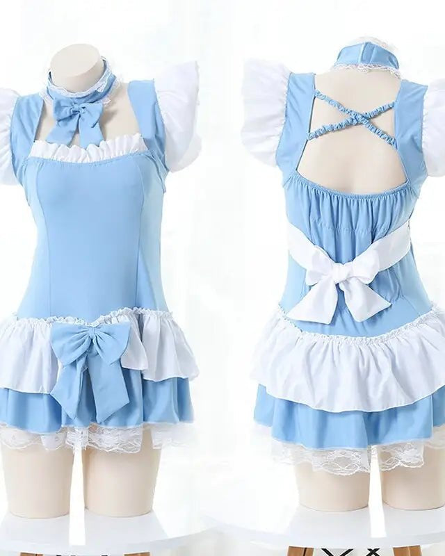 Sweet Pink Princess Dress with Bows and Ruffles - Cosparty