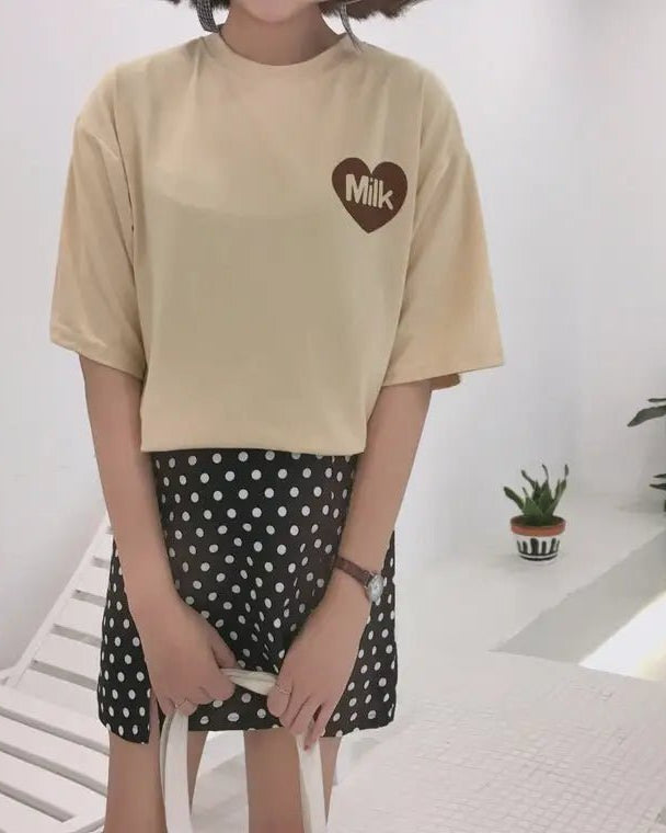 Sweet Pink Strawberry Milk Tee for Everyday and Cosplay Looks - Cosparty