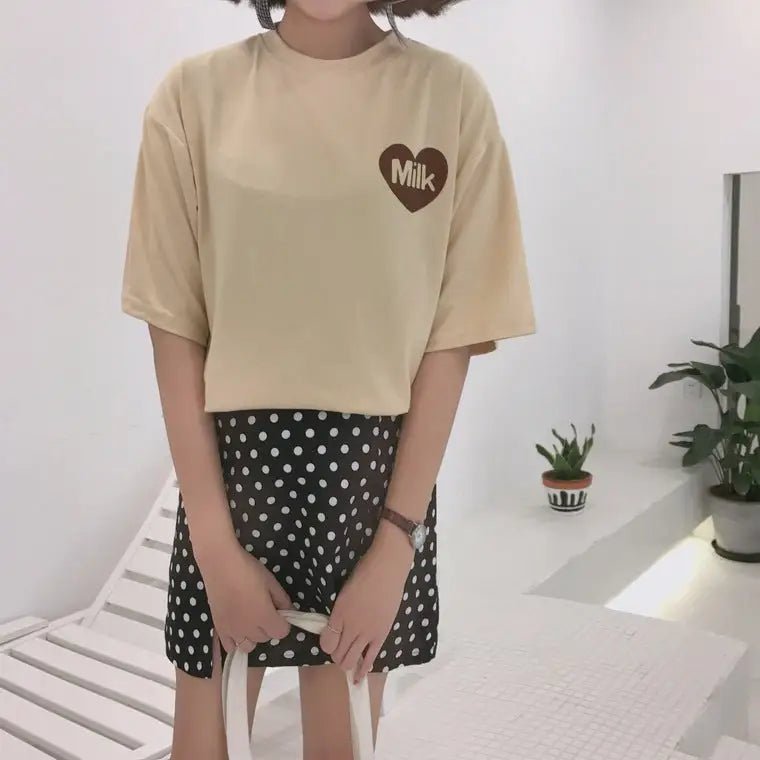 Sweet Pink Strawberry Milk Tee for Everyday and Cosplay Looks - Cosparty