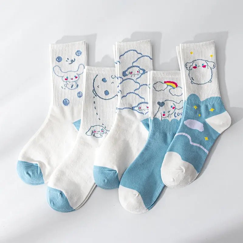 Sweet Puppy Sock Sets for Kawaii Enthusiasts - Cosparty