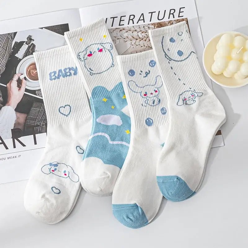 Sweet Puppy Sock Sets for Kawaii Enthusiasts - Cosparty