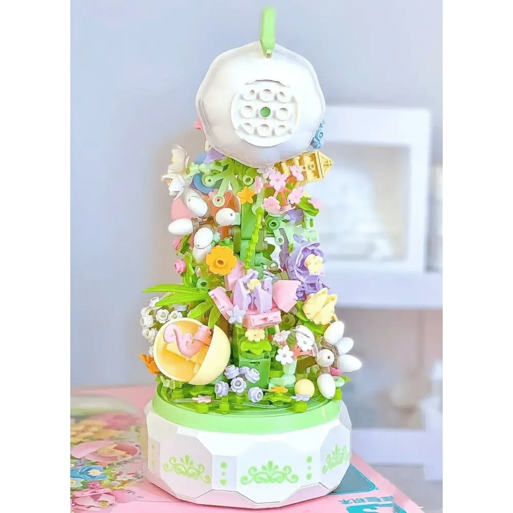 Teacup Cascade Building Block Set Inspired by Alice in Wonderland - Cosparty